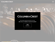 Tablet Screenshot of columbiacrest.com